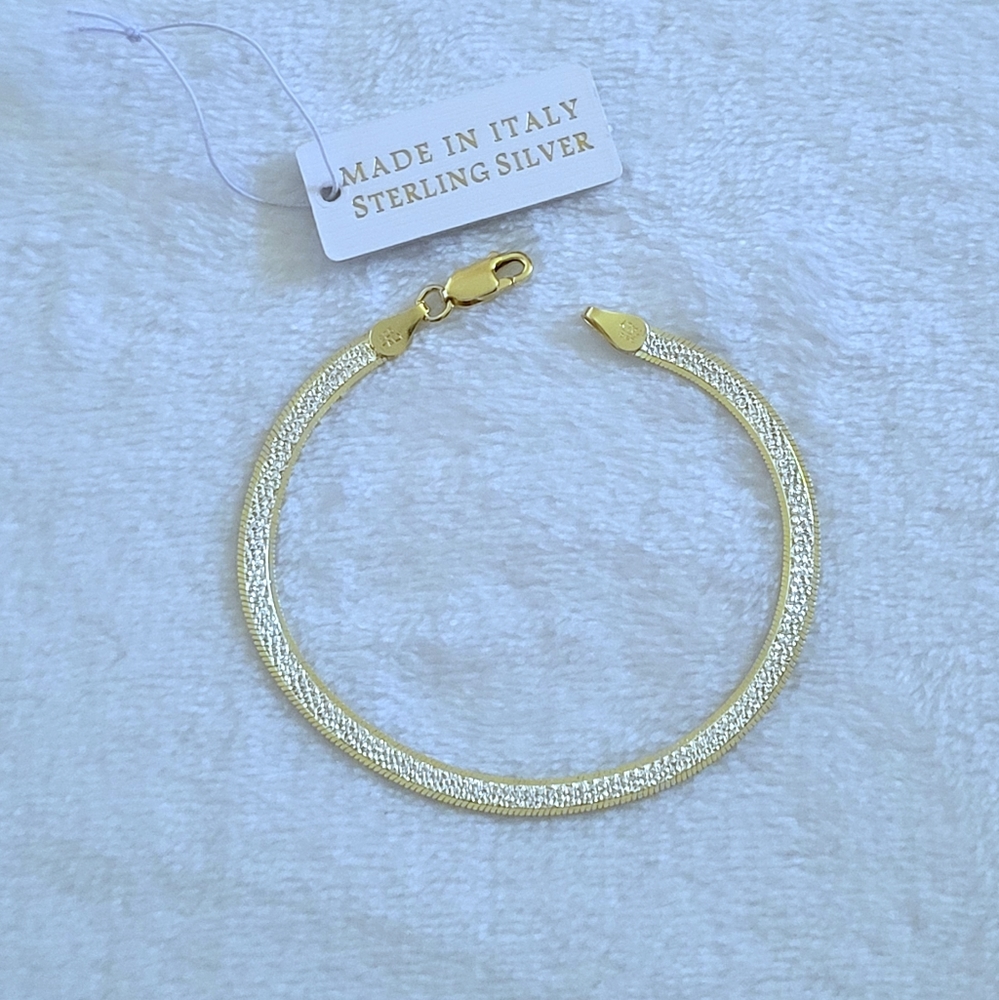Mia Fiore Two✌️ Tone Herringbone Bracelet - NWT - Picture 3 of 16